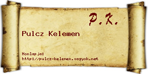 Pulcz Kelemen névjegykártya